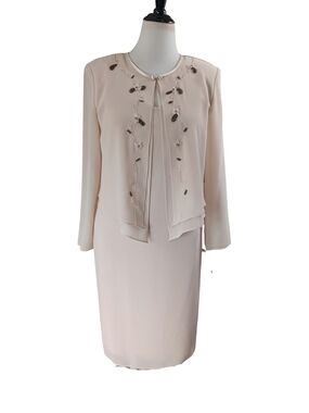 VINTAGE 80'S/90'S PATRA SHEATH DRESS WITH ATTACHED JACKET SIZE 8 NWT